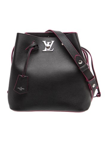 Taurillon Leather Lockme Bucket Bag