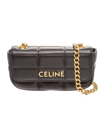 Goat Leather Matelassé Monochrome Chain Mini