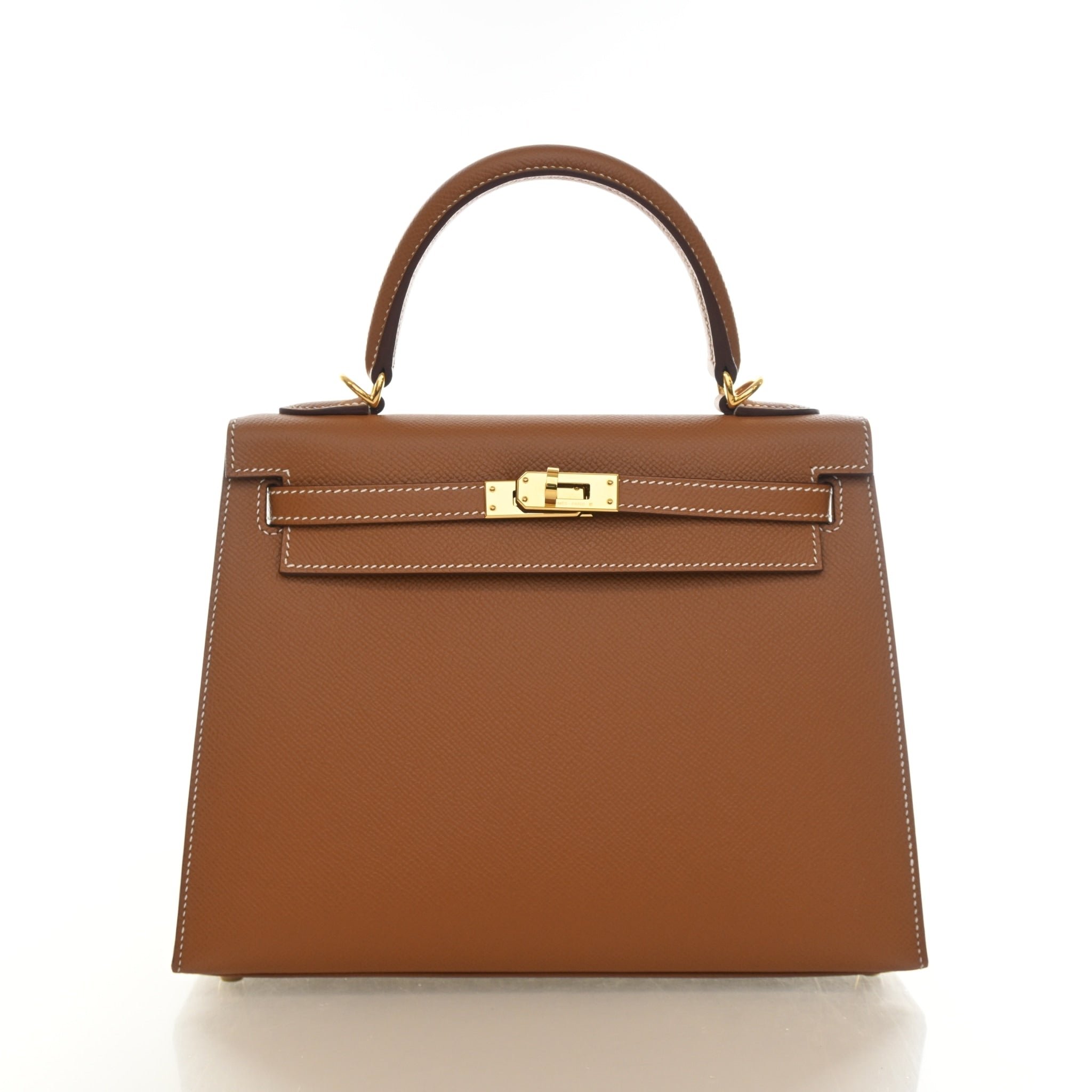 Hermes Gold Epsom Sellier Kelly 25