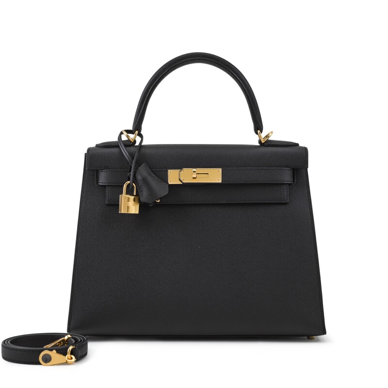 Black Epsom Kelly 28 Sellier Gold Hardware, 2022