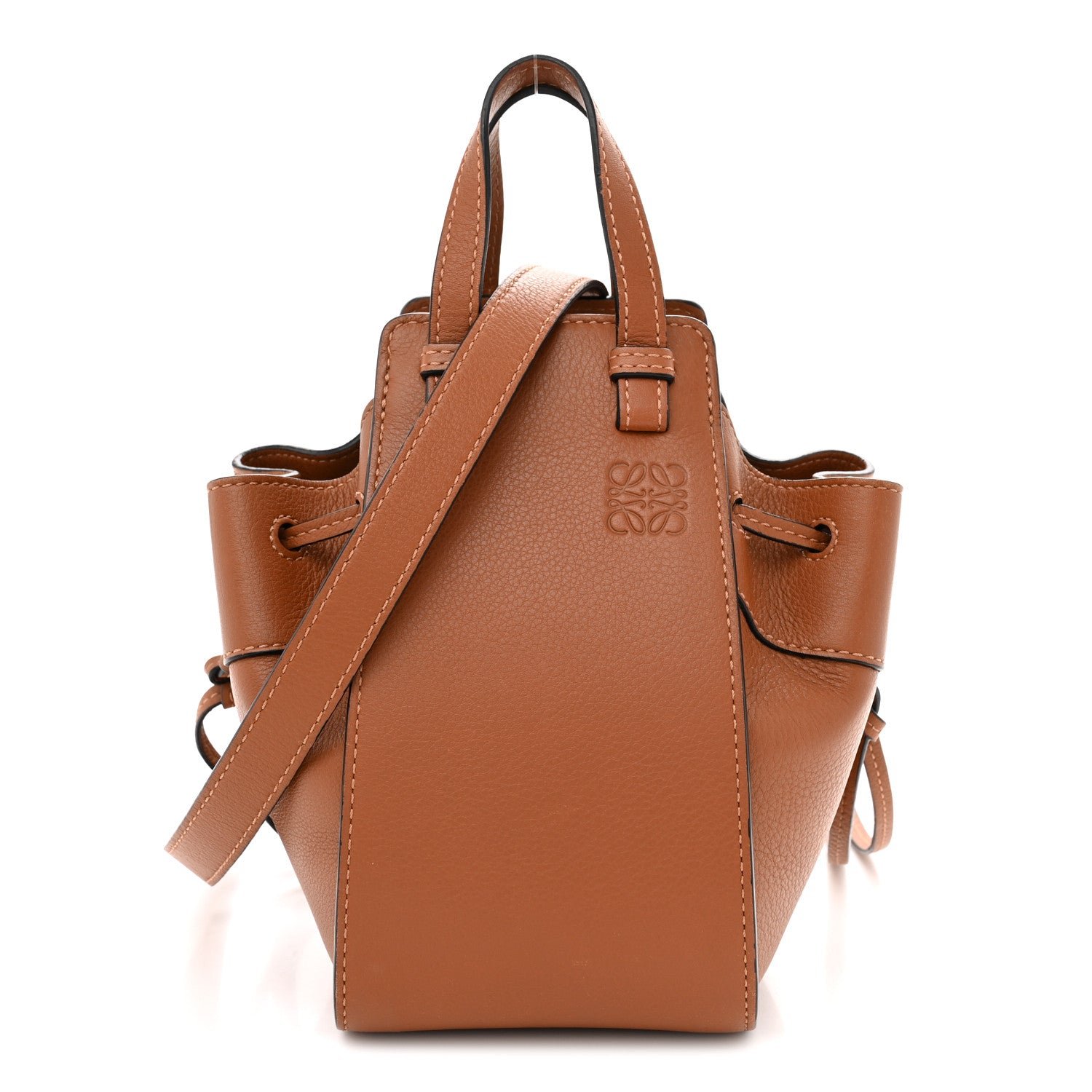 Loewe Calfskin Mini Hammock Shoulder Bag Tan