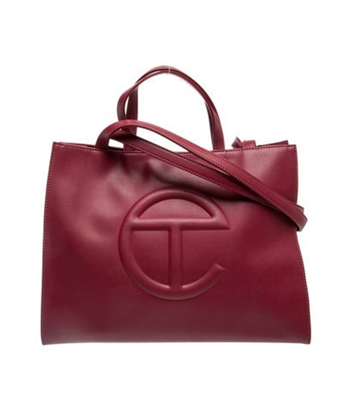 Telfar Vegan Leather Oxblood Shopping Bag Medium