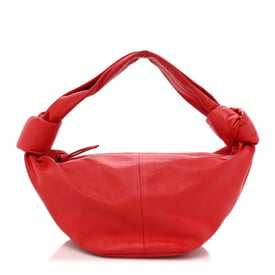 Bottega Veneta Calfskin Mini Double Knot Bag Red