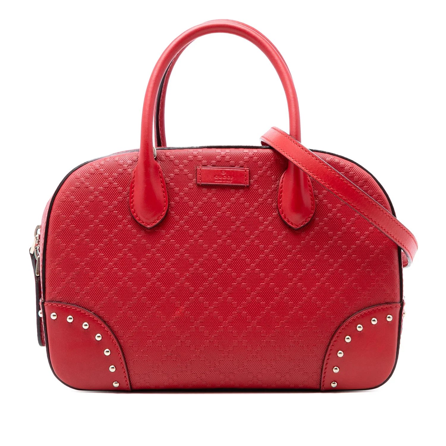 Calf Leather Diamante Bright Satchel