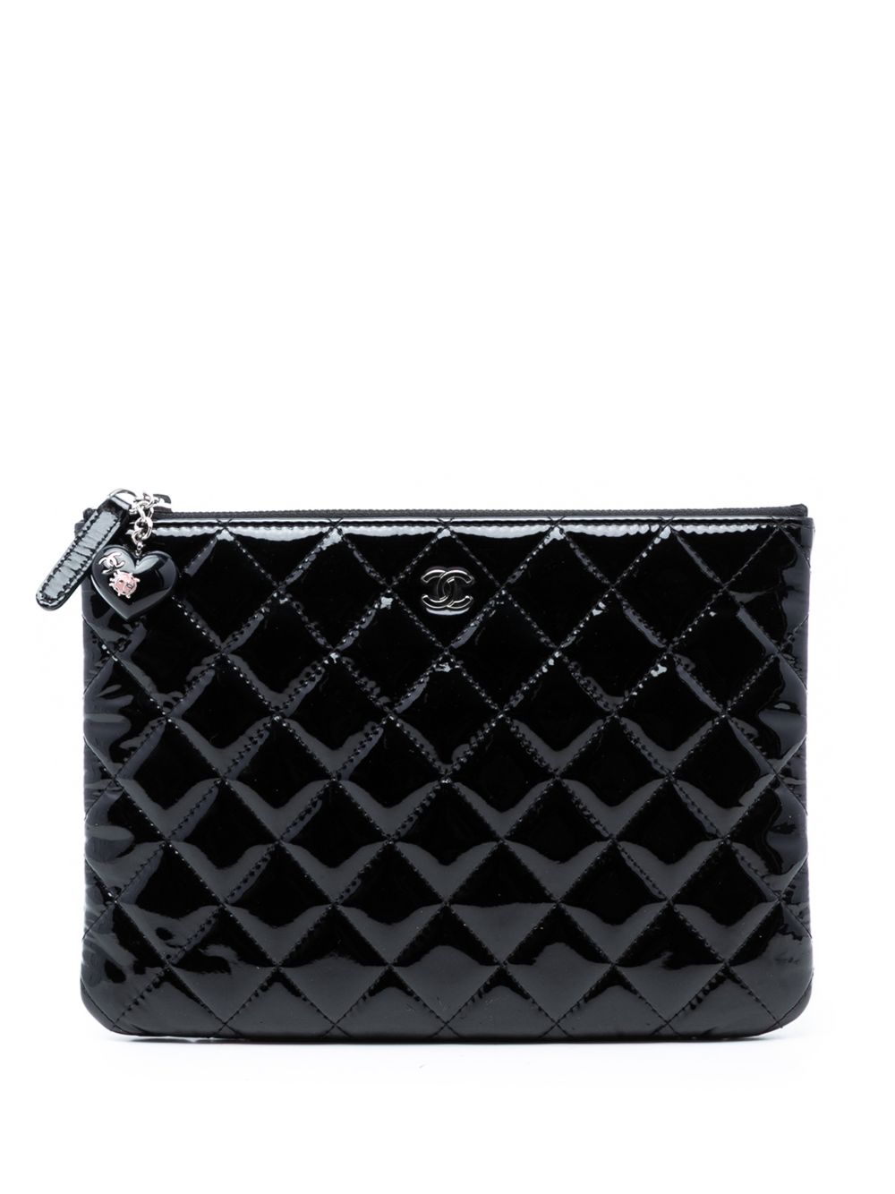 2014-2015 Small Quilted Patent O Case clutch bag