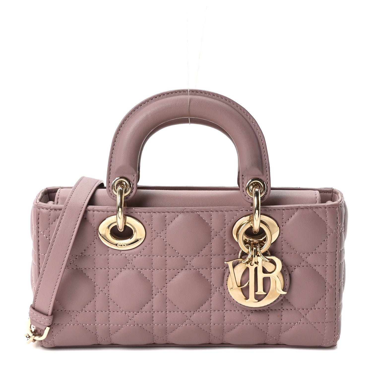 Christian Dior Lambskin Cannage Small Lady D-Joy Peony Pink