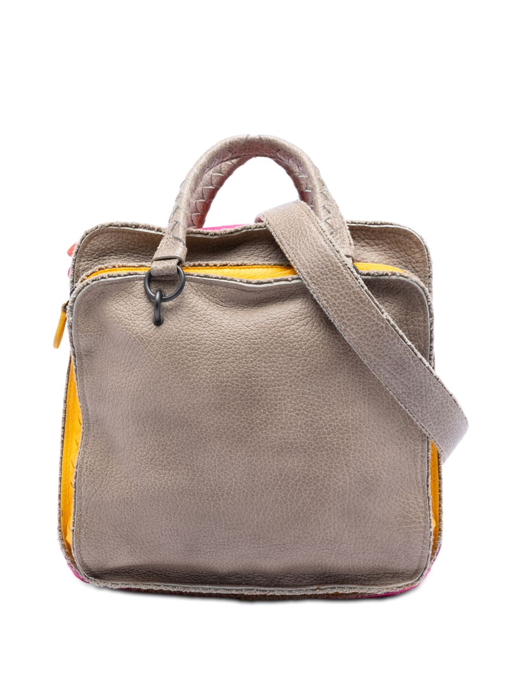 2012-2026 Multicolor Pebbled Leather Double Zip satchel