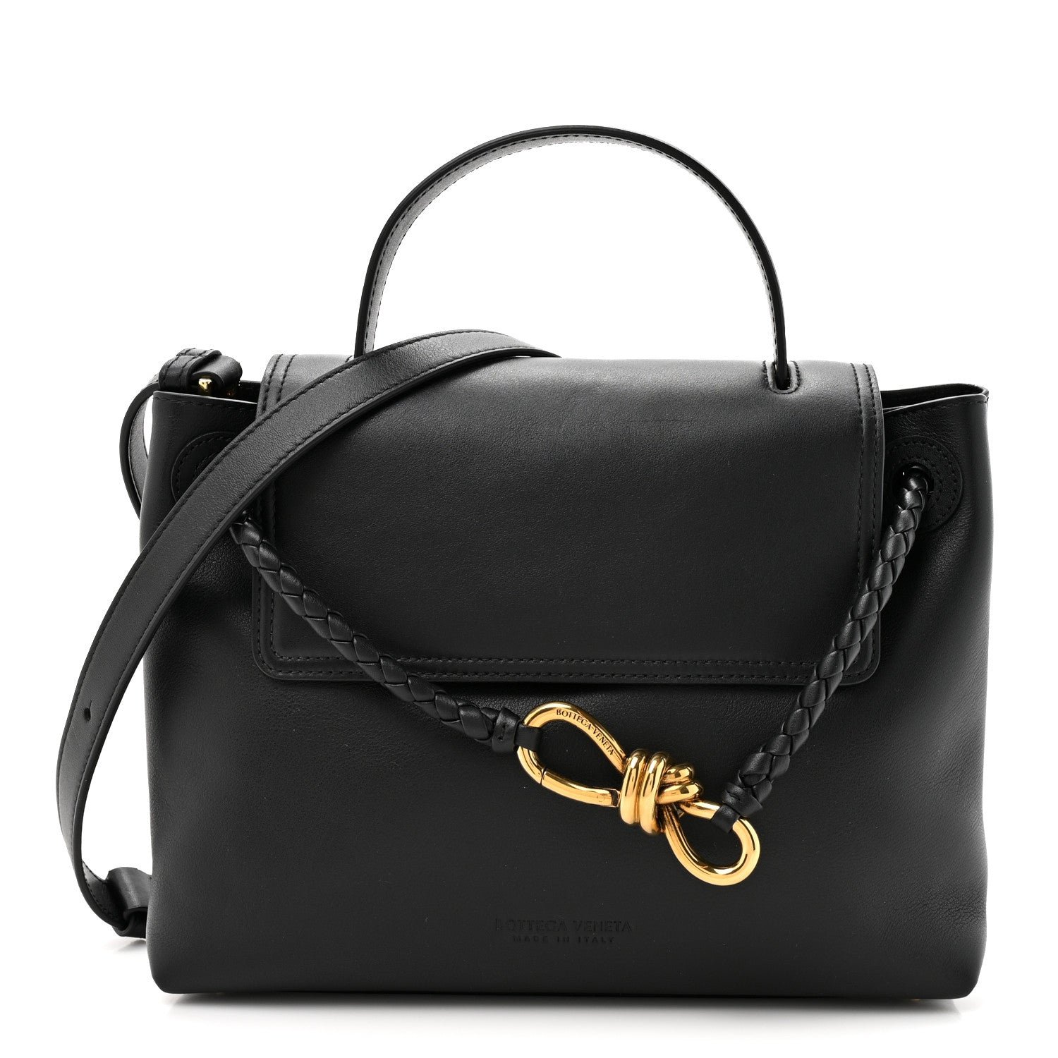 Bottega Veneta Silky Calfskin Small Ciao Ciao Black