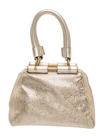 Leather Top Handle Bag