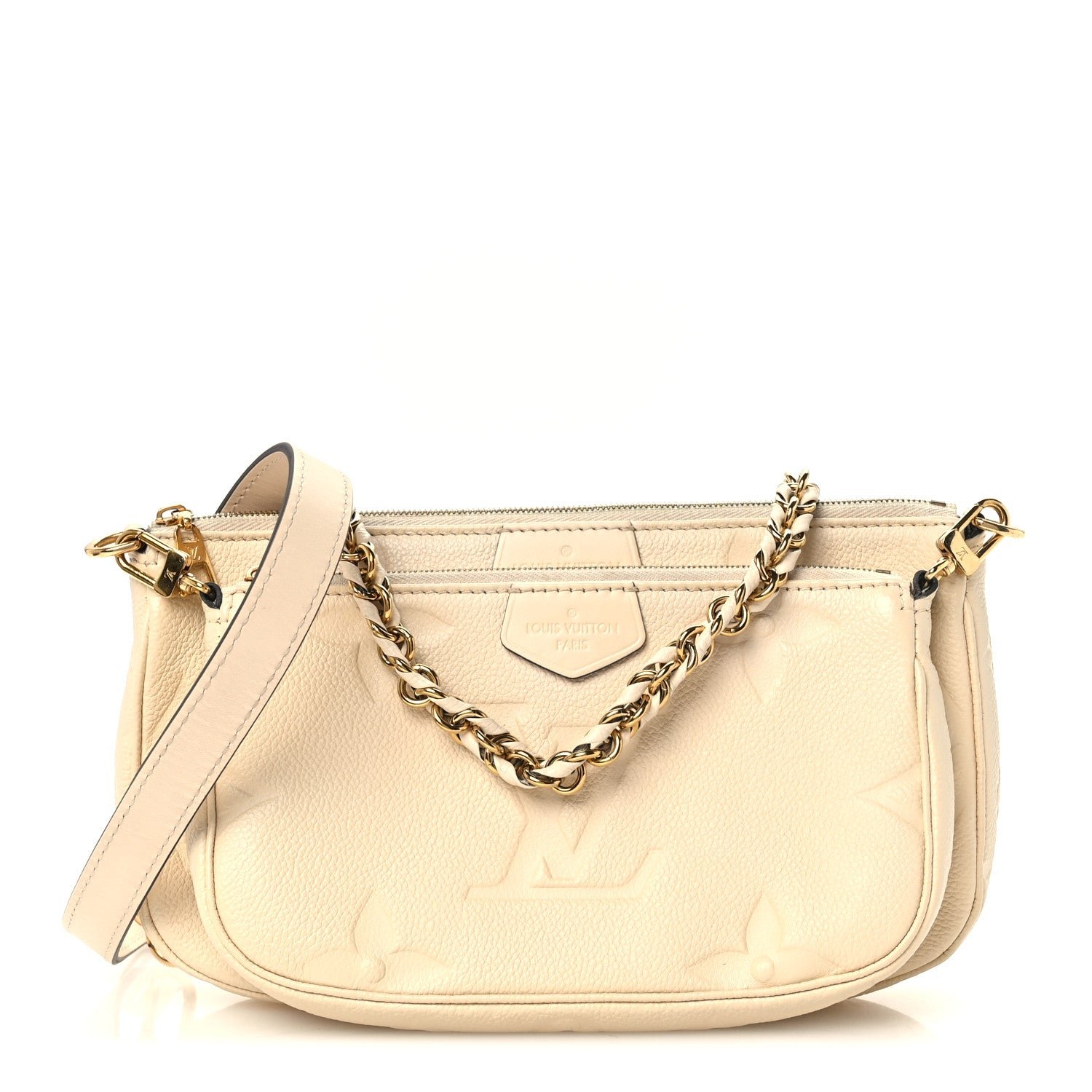 Louis Vuitton Empreinte Monogram Giant Multi Pochette Accessories Cream