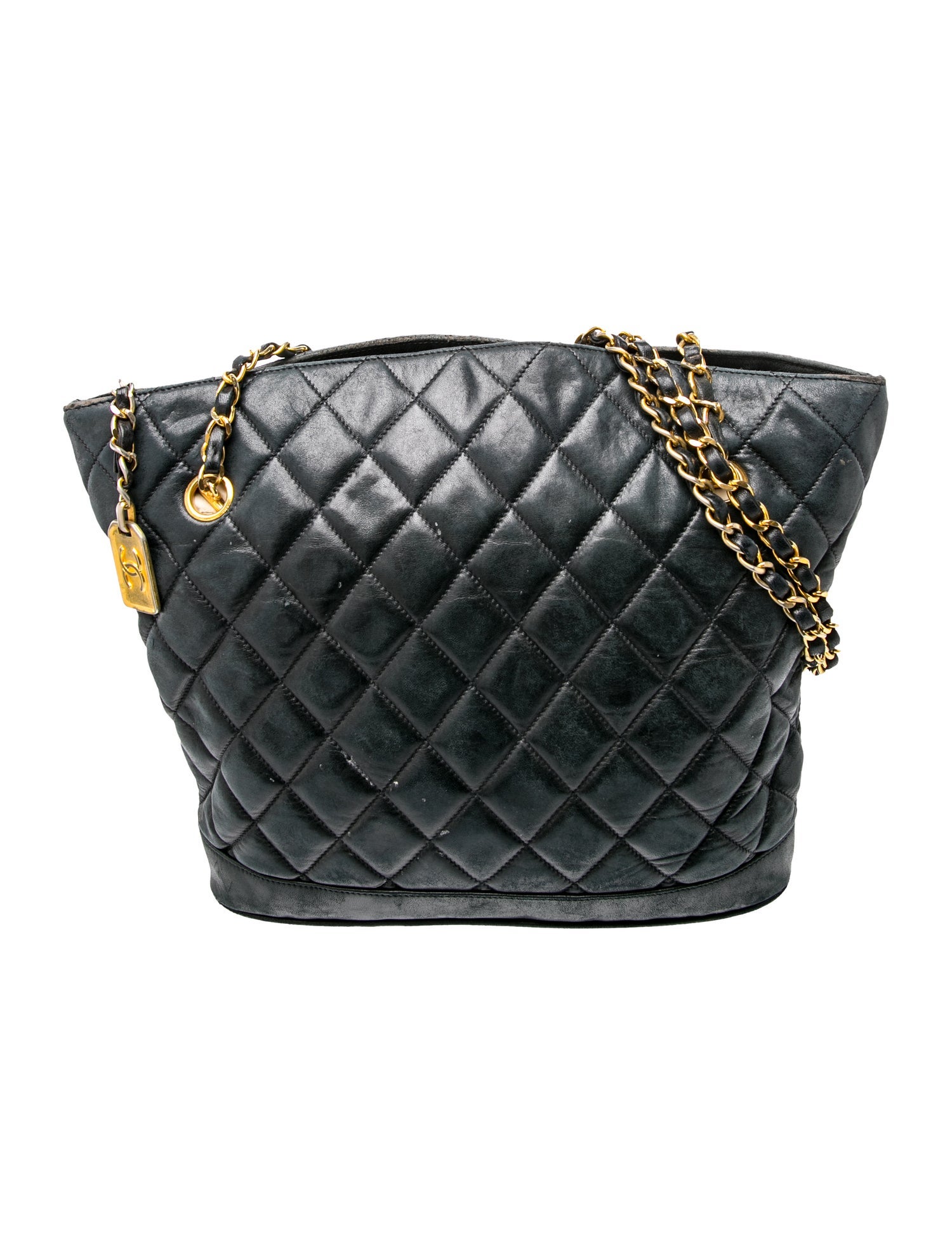 Quilted Chain Tote Bag