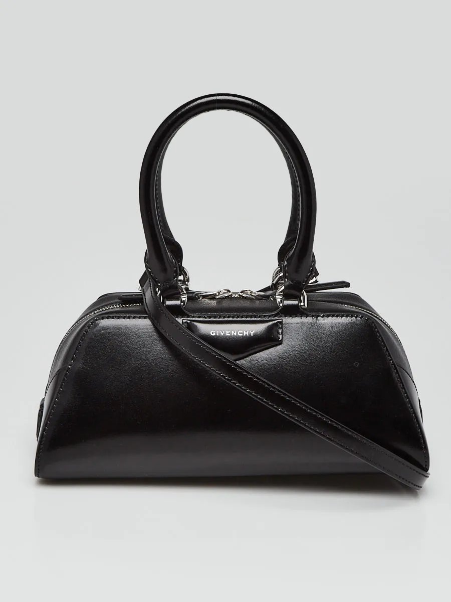 Givenchy Black Box Calfskin Leather East-West Antigona Mini Bag