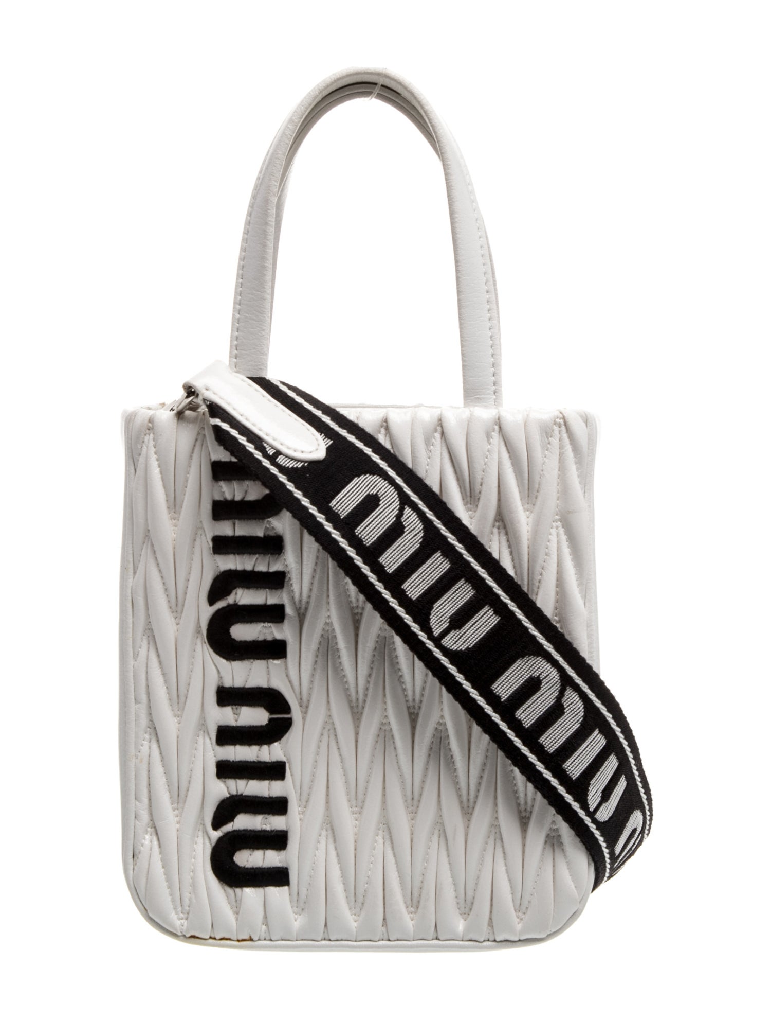Miu Miu Leather Top Handle Bag