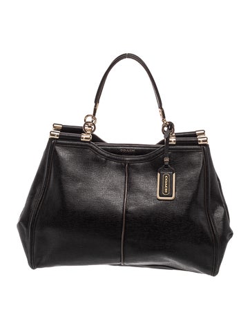 Leather Top Handle Bag