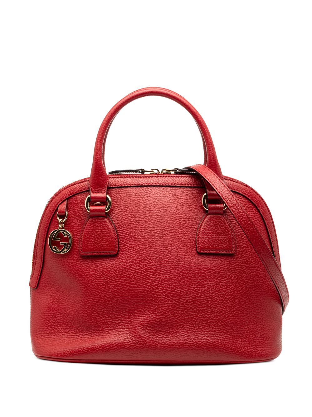 2016-2025 Small Dollar Calfskin GG Charm Dome satchel