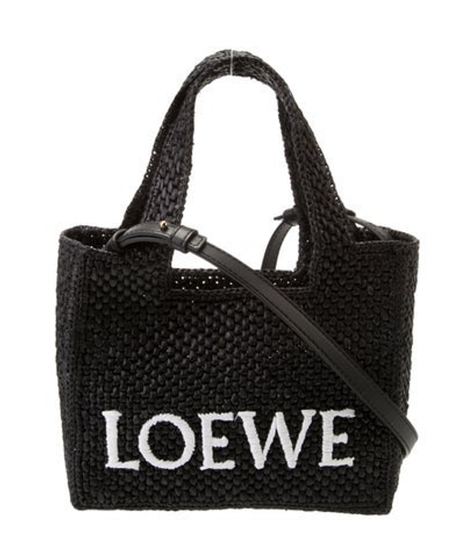 Loewe Raffia Mini Font Tote Mini 2023
