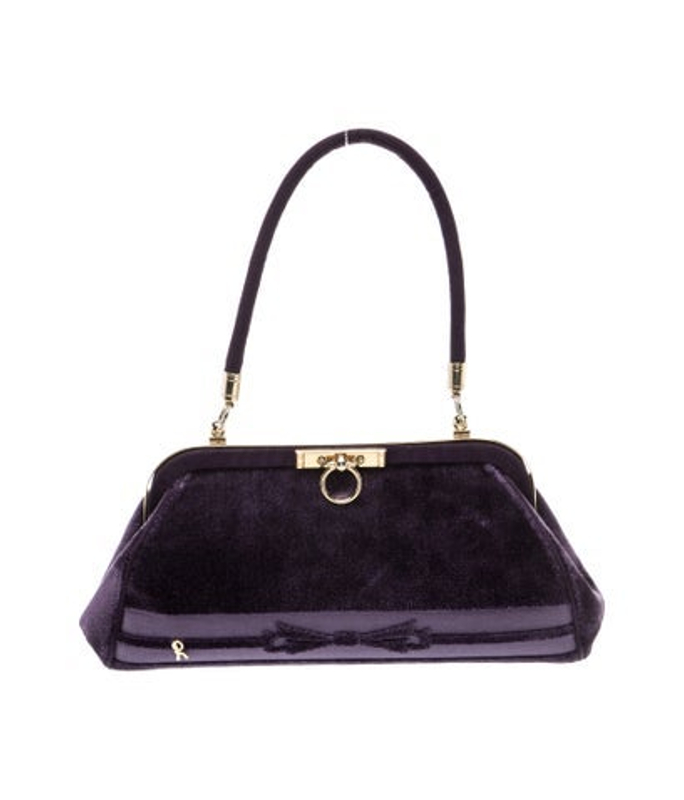 Roberta di Camerino Di Camerino Velvet Top Handle Bag