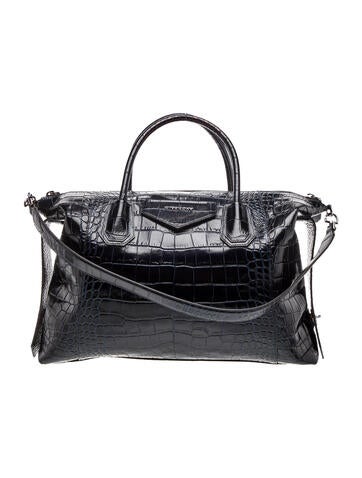 Givenchy Embossed Leather Shoulder Bag