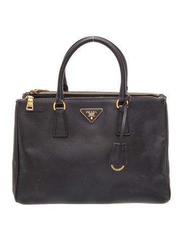 Saffiano Lux Leather Galleria Double Zip Large