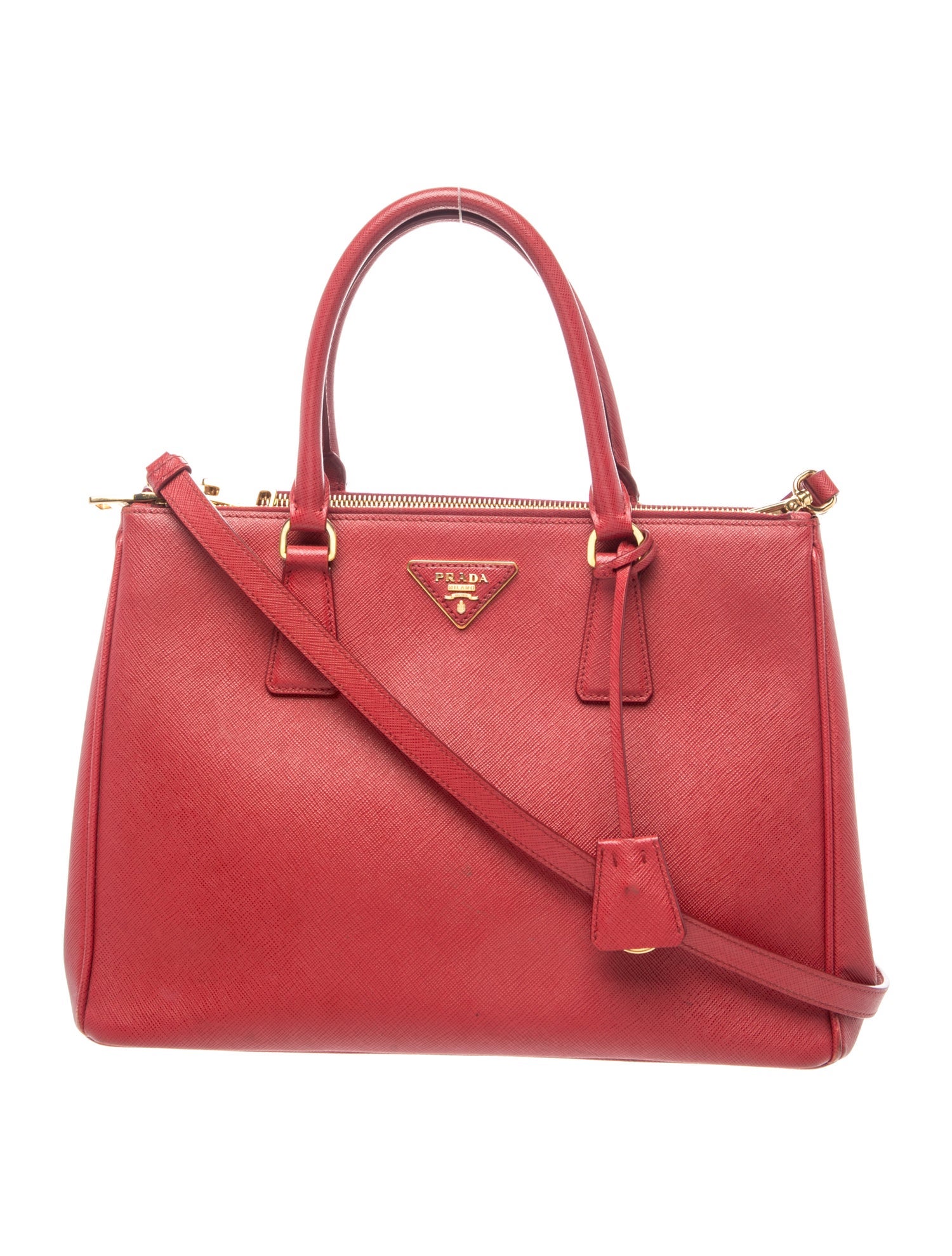 Saffiano Leather Galleria Double Zip