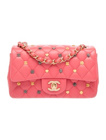 Classic Rectangular Mini 18K Lucky Charms Flap Bag