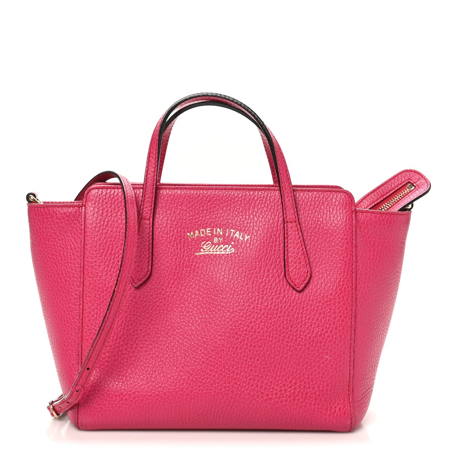 Gucci Dollar Calfskin Mini Swing Top Handle Bag Peonia Flower