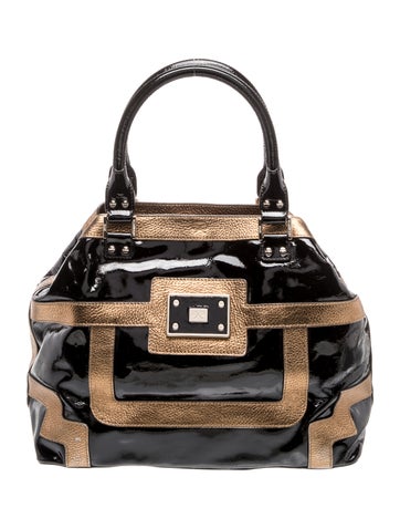 Anya Hindmarch Patent Leather Top Handle Bag