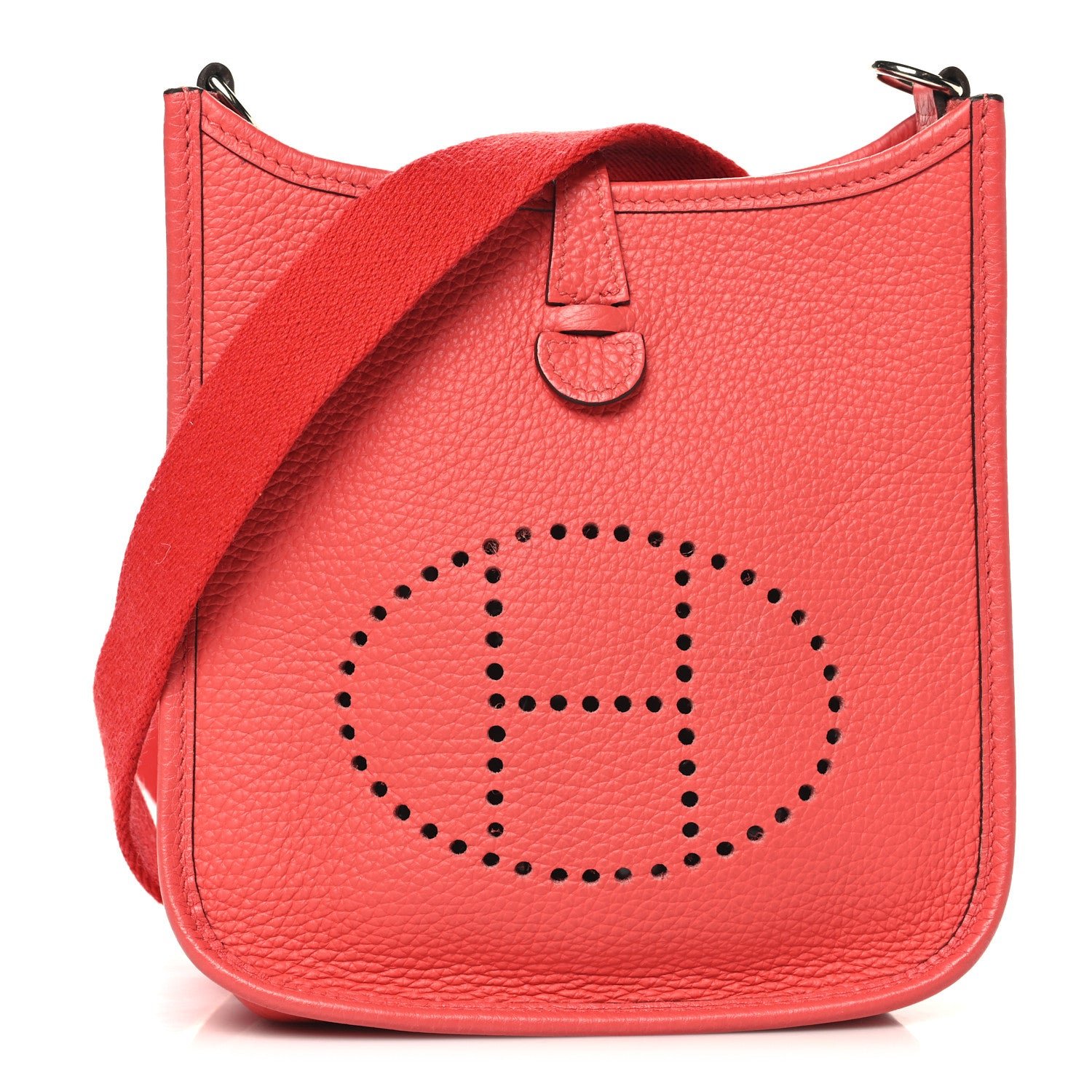 Hermes Taurillon Clemence Amazone Evelyne TPM Bougainvillea Rouge Pivoine