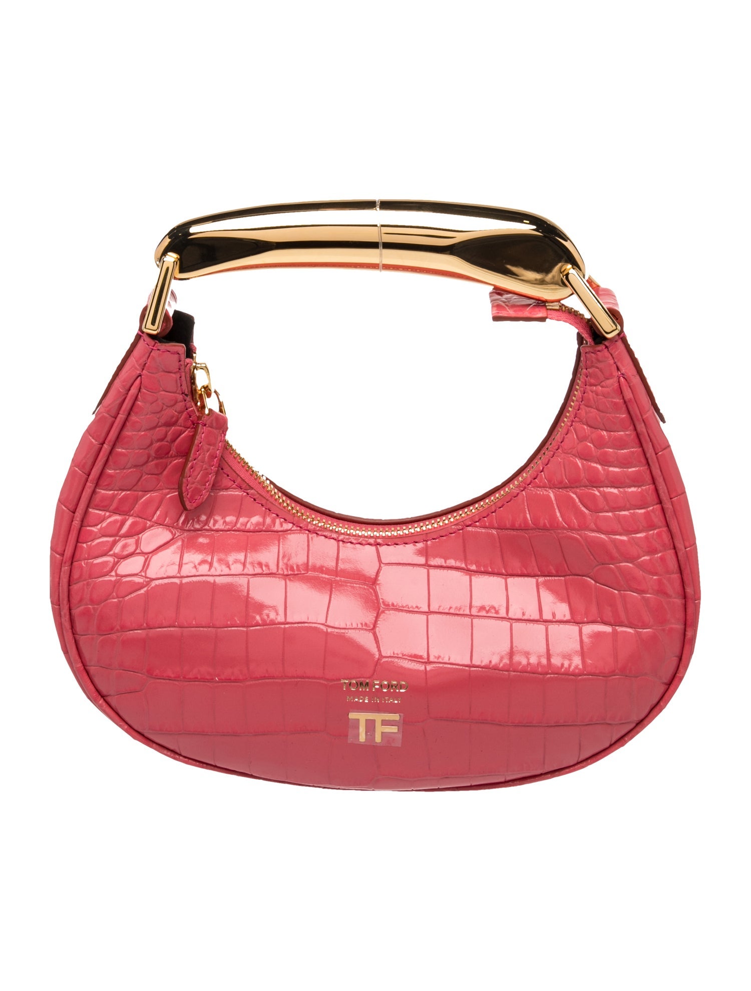Embossed Leather Top Handle Bag