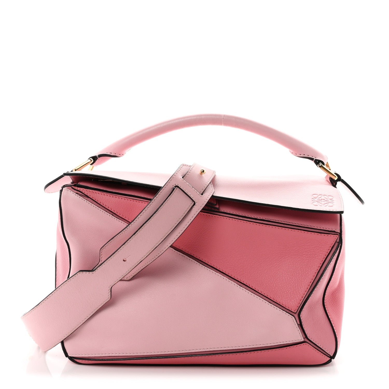 Loewe Loewe Calfskin Medium Puzzle Bag Soft Pink