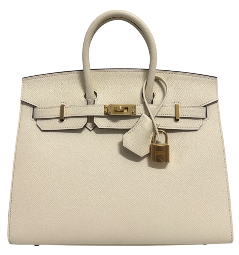 Hermes Nata Epsom Sellier Birkin 25 Gold Hardware, 2021