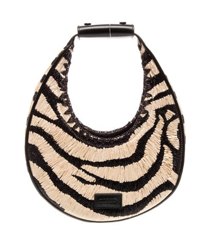 Staud Raffia Top Handle Bag