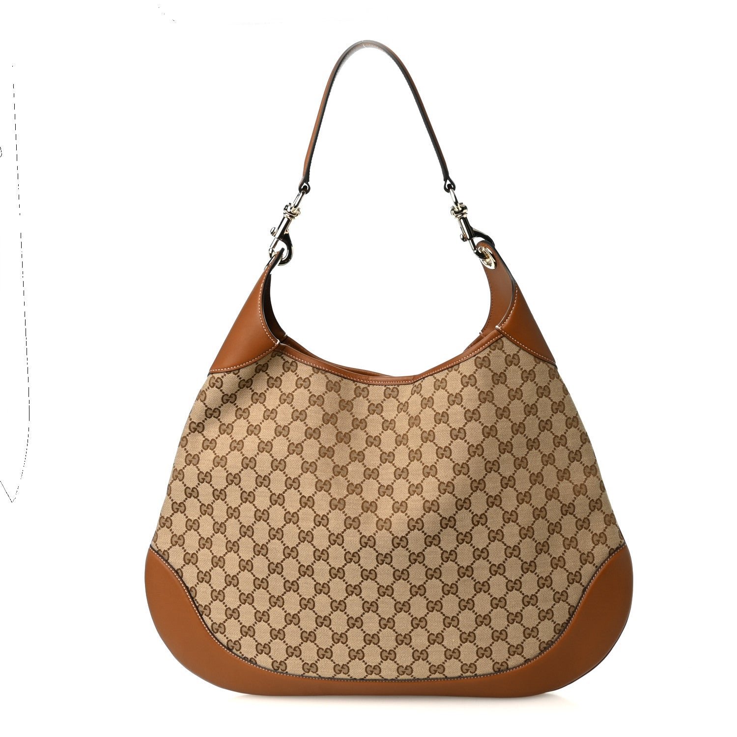 Gucci Monogram Micro GG Maxi Shoulder Bag Dark Brown