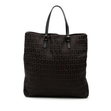 Calf Leather Zucchino Canvas Tote