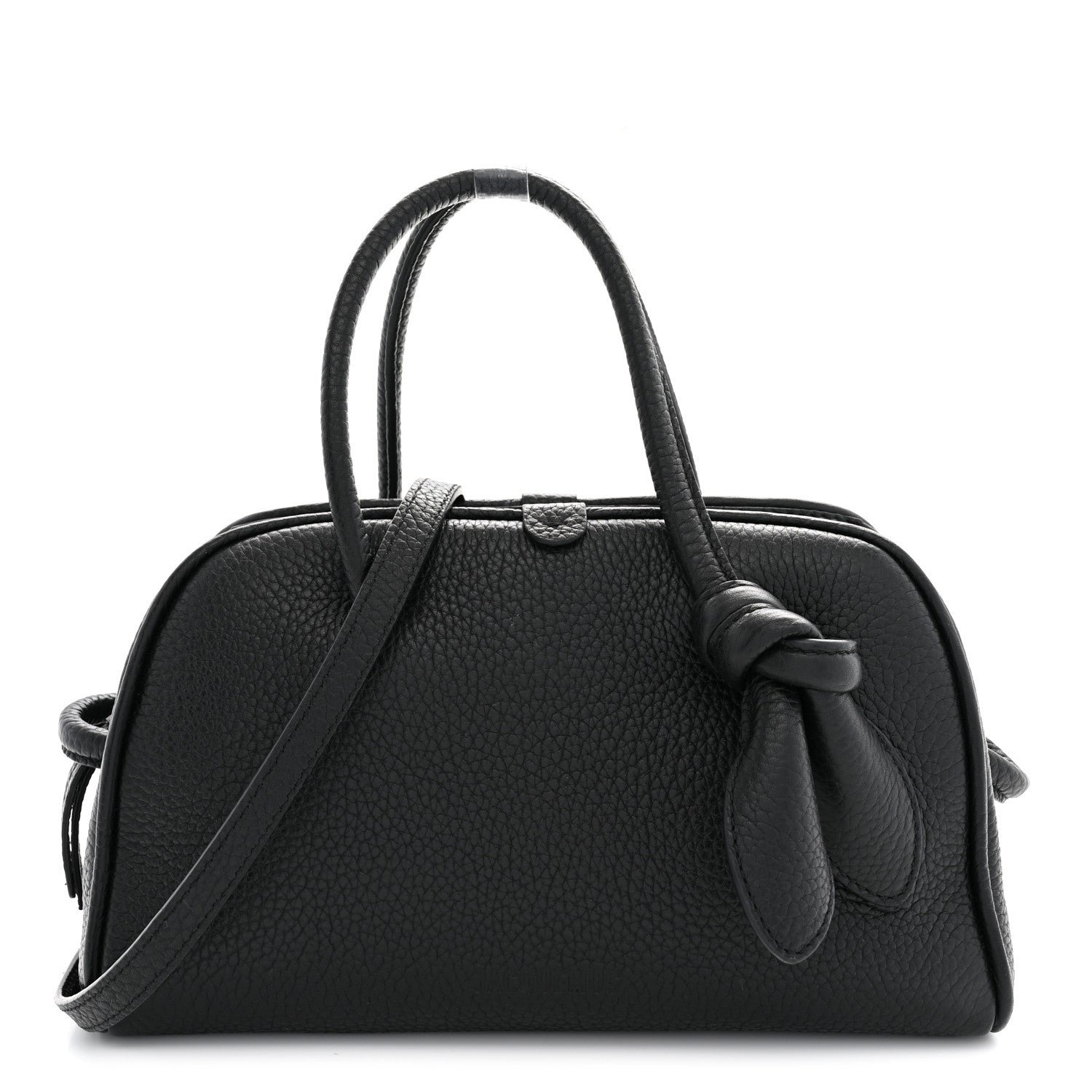 Jacquemus Grained Calfskin Le Petit Turismo Black