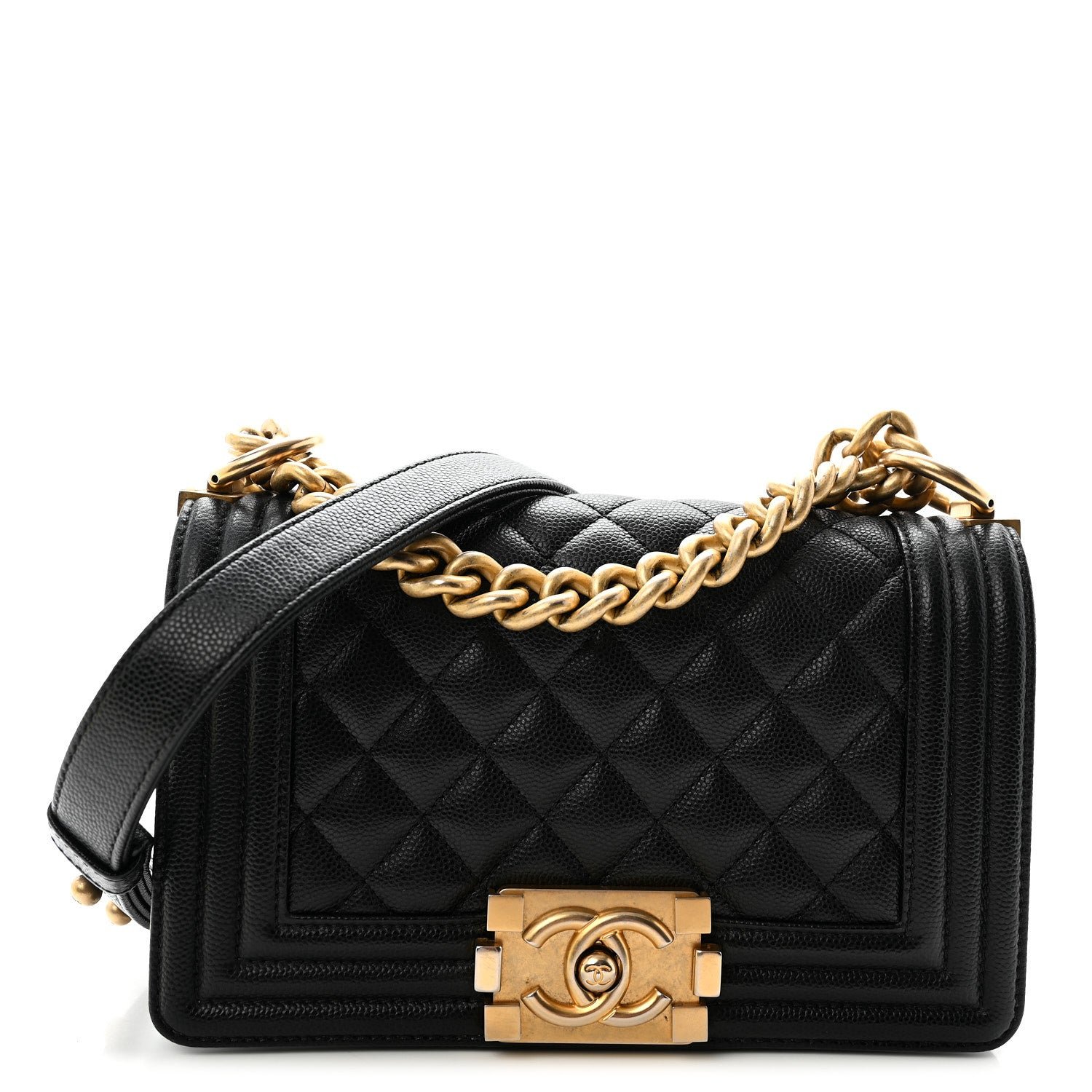 Chanel Caviar Quilted Small Boy Flap Black