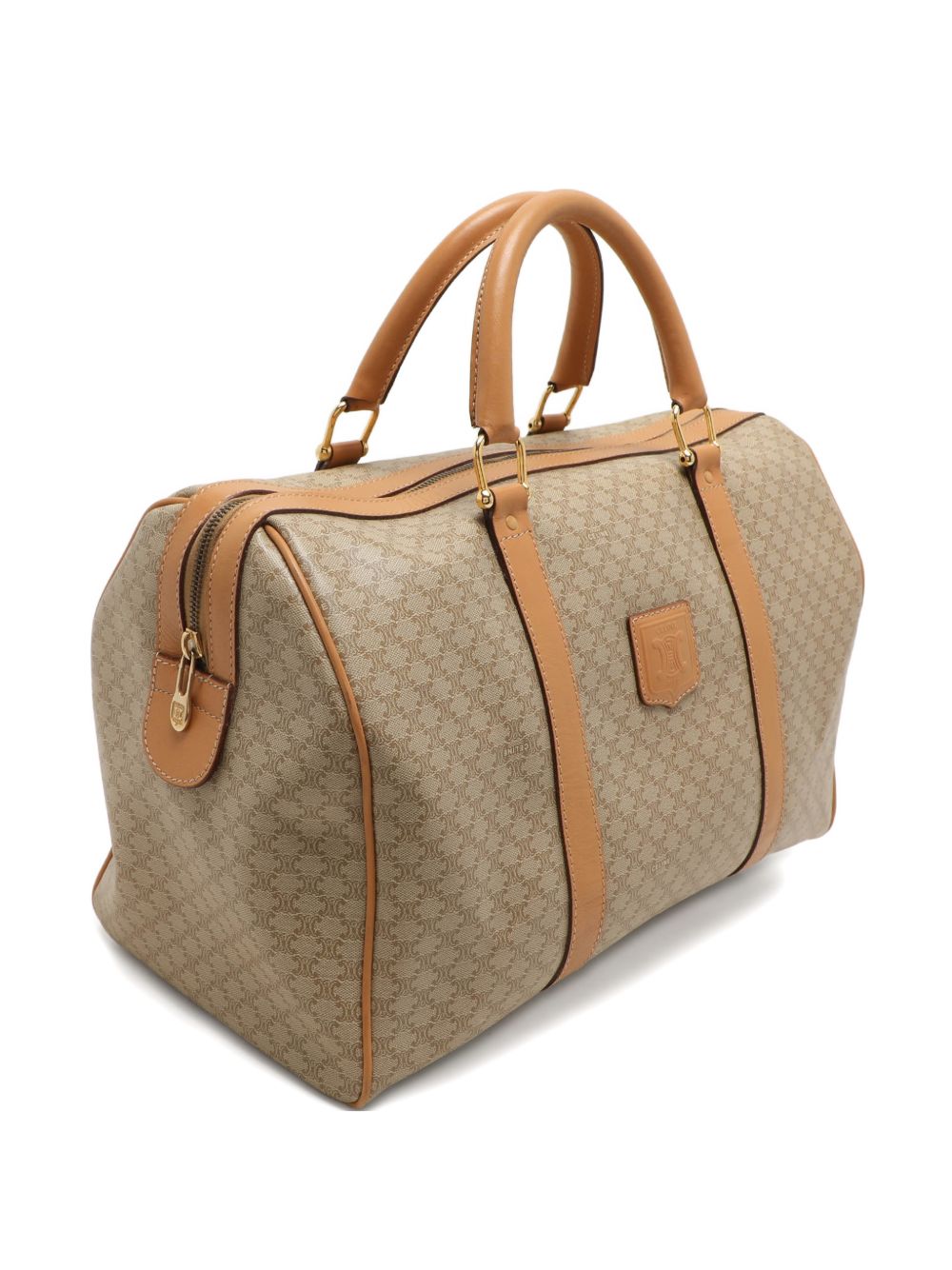 monogram leather duffel bag