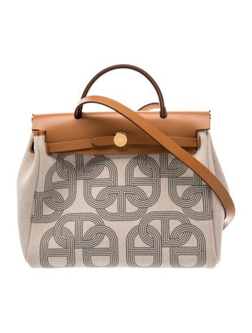 Hermès Toile H Plume Circuit 24 Herbag Zip 31