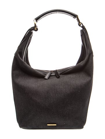 Canvas Web Sherry Line Hobo Bag