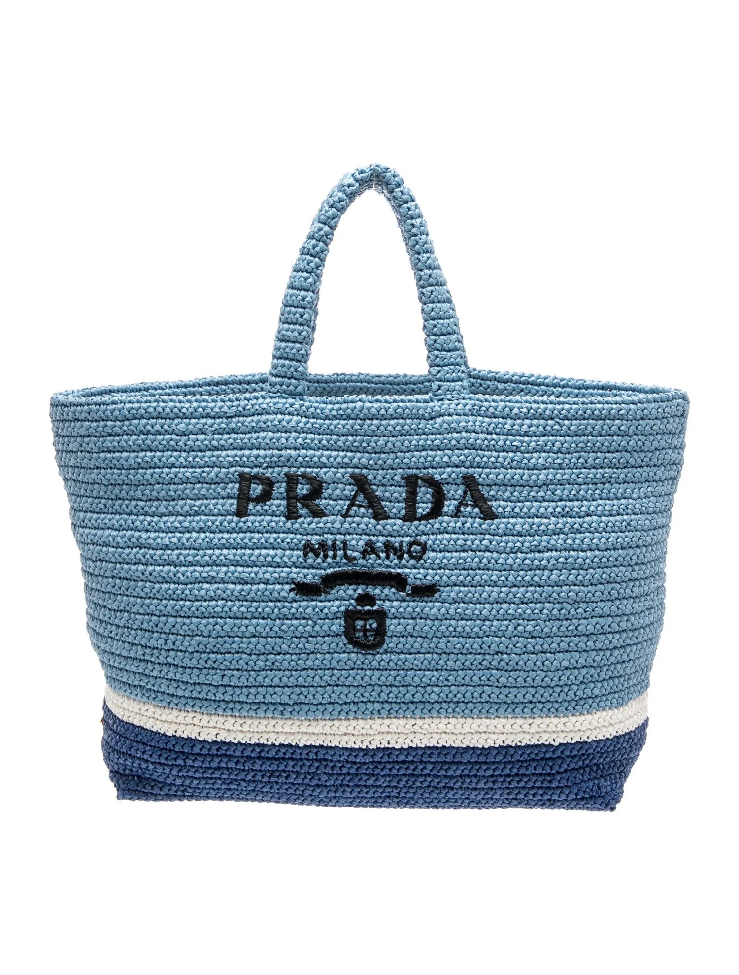 Raffia Grass Crochet Tote Bag Large