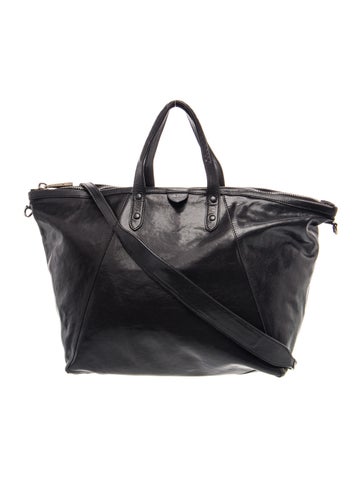 Leather Top Handle Bag