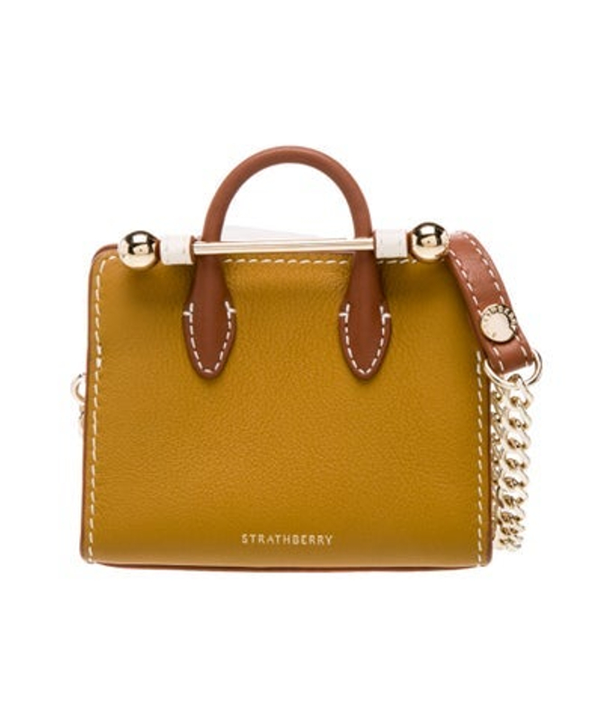 Strathberry Leather Crossbody Bag Micro