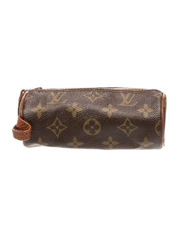 LV Monogram Trousse Ronde Pencil Case