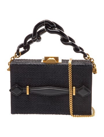 Raffia Top Handle Bag