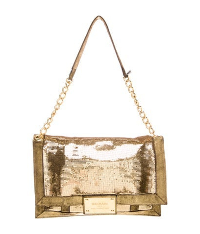 Balmain Sequins Shoulder Bag