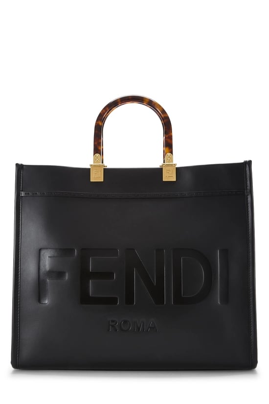 Black Calfskin Sunshine Shopper Medium