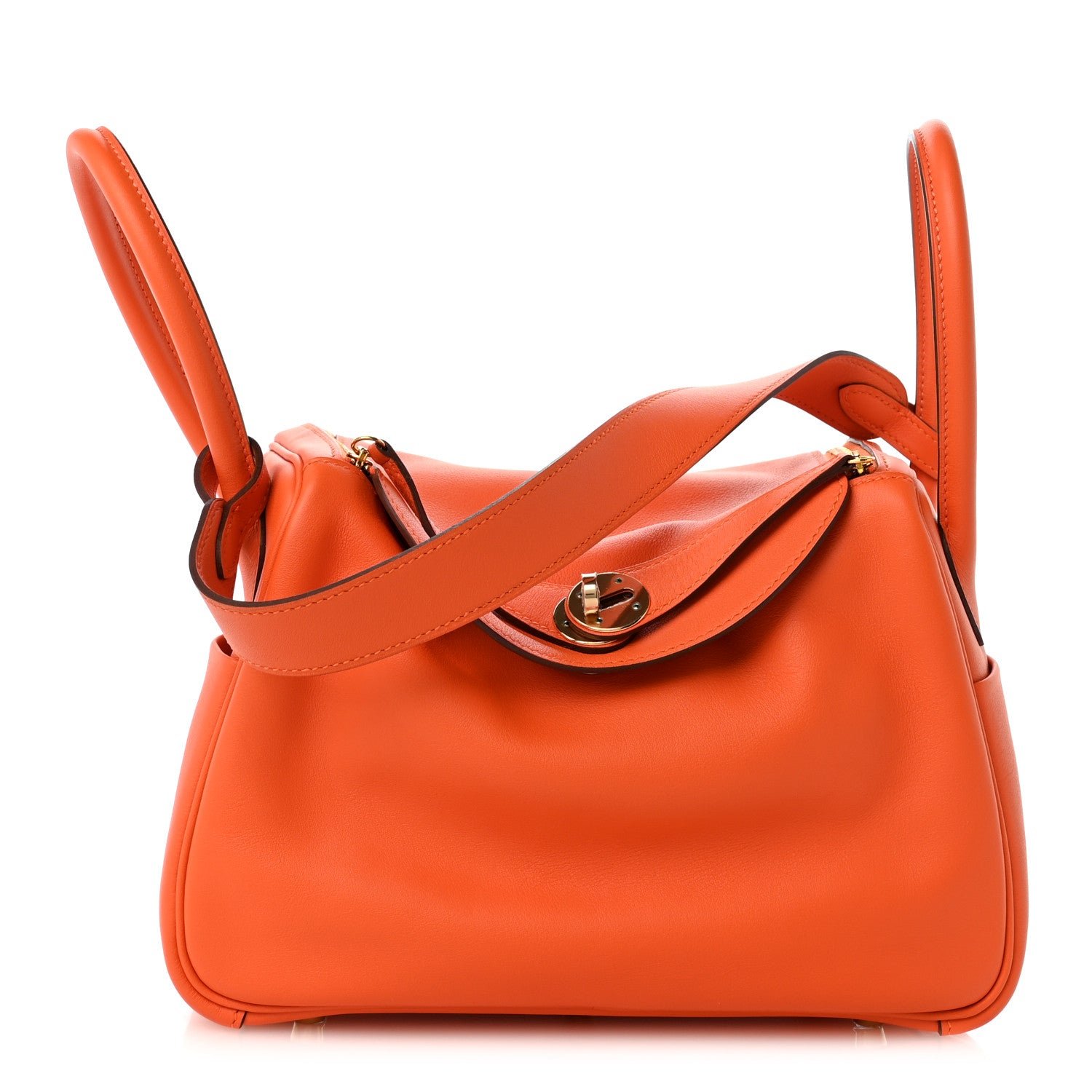 Hermes Swift Verso Lindy 26 Orange Rouge Tomate