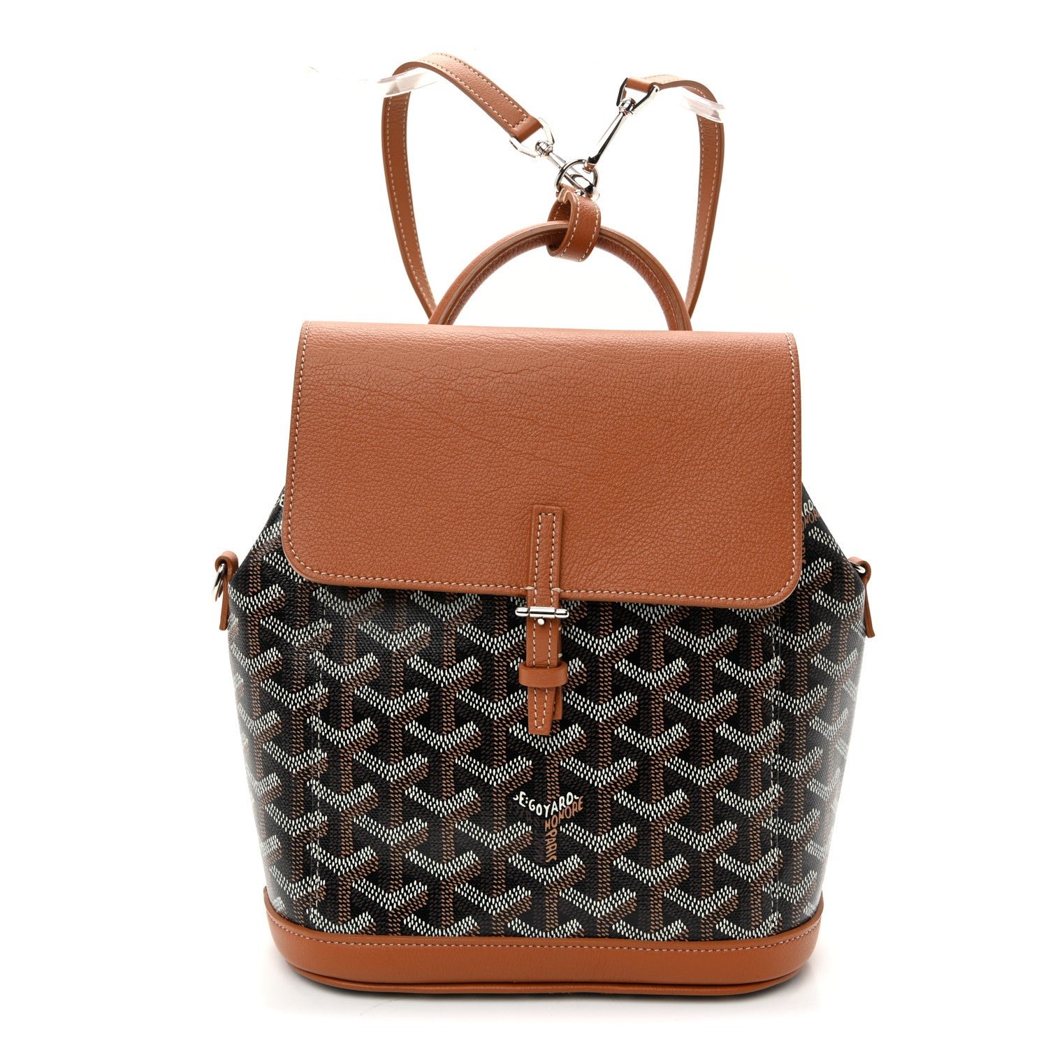 Goyard Goyardine Calfskin Mini Alpin Backpack Black Gold