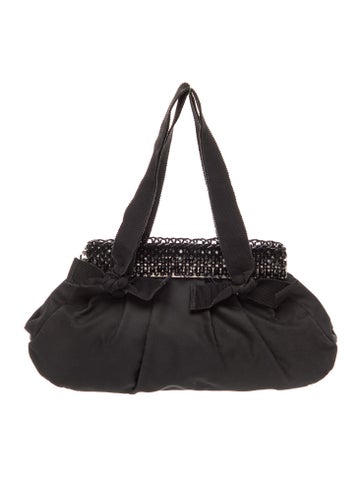 Tessuto Nylon Top Handle Bag