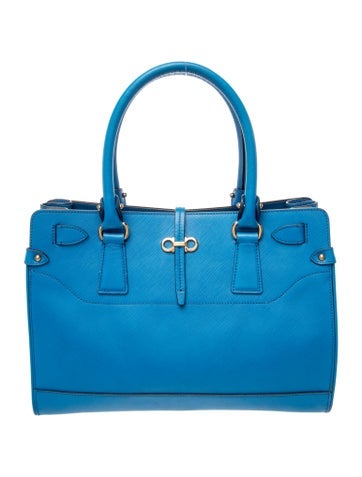 Saffiano Leather Top Handle Bag